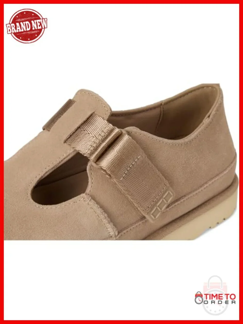 Mary Jane Flat with Adjustable Hook-and-Loop Closure